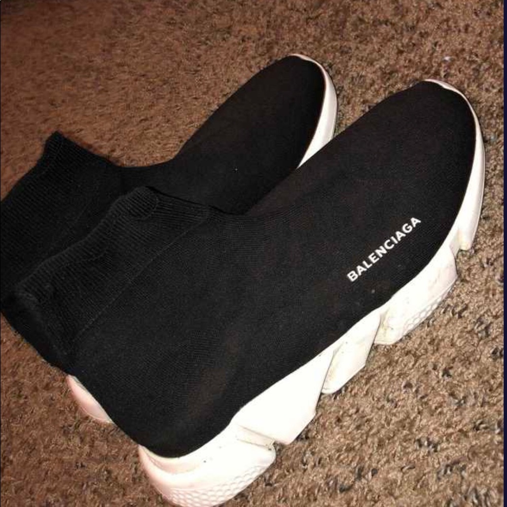 Balenciaga Speed Trainers Size 9.5 Black/White